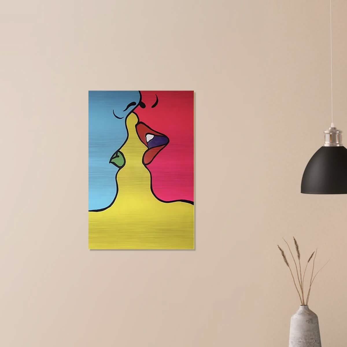 Da Vinci Pop Art Wall Art - Brushed Aluminum Print - 50x75 cm / 20x30″ -