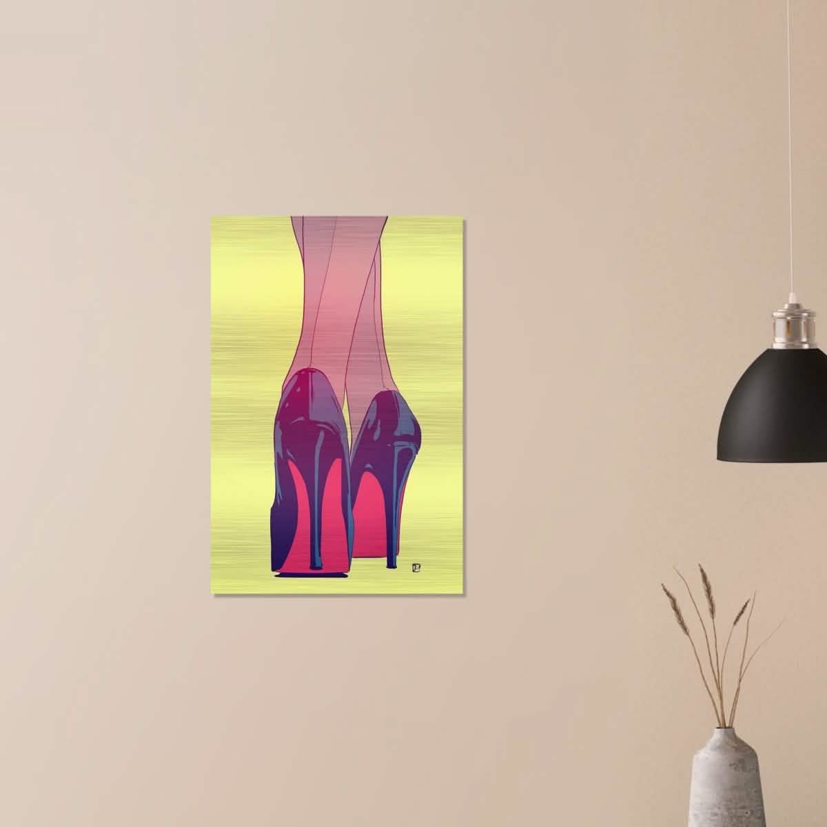 Da Vinci Pop Art Wall Art - Brushed Aluminum Print - 50x75 cm / 20x30″ -