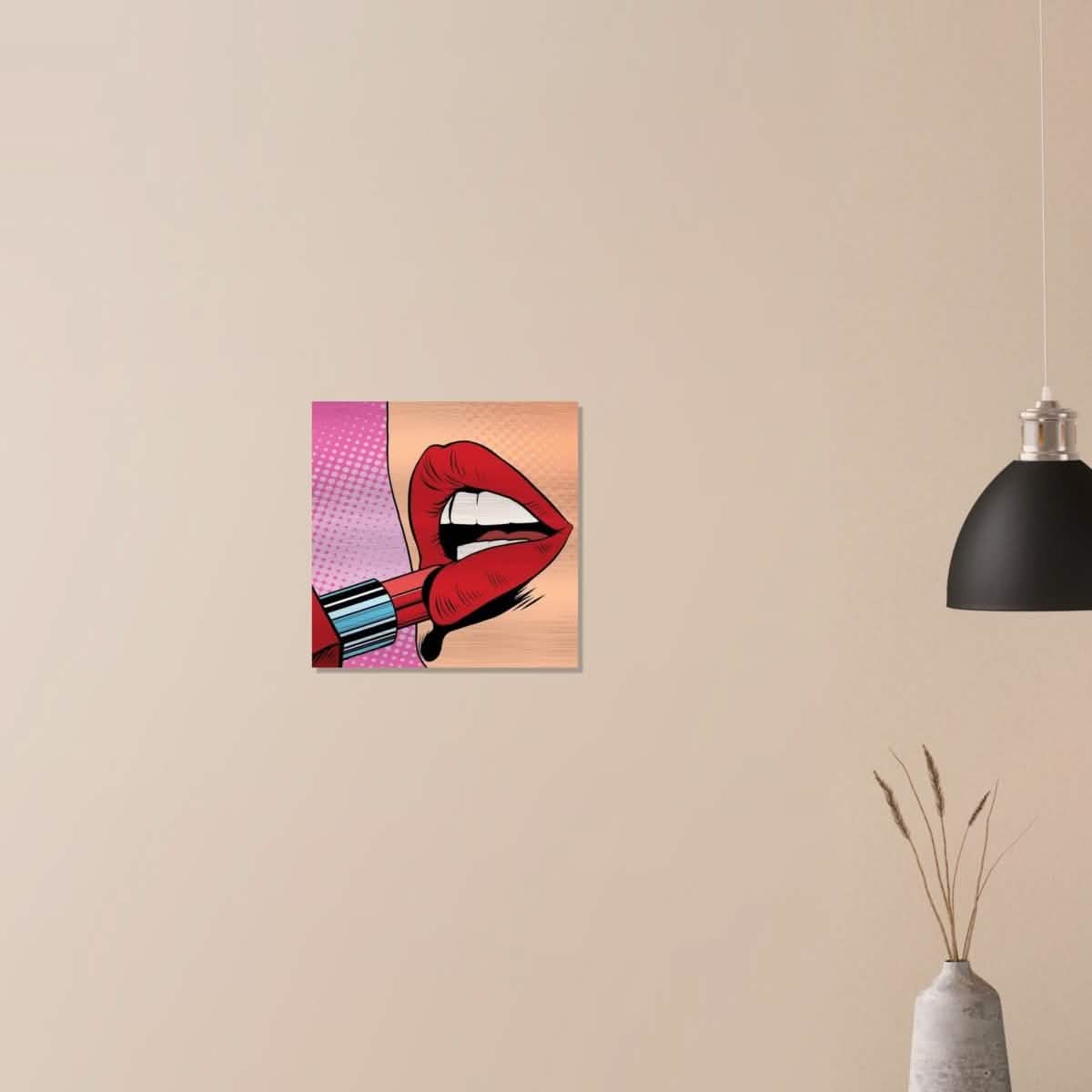 Da Vinci Pop Art Wall Art - Brushed Aluminum Print - 40x40 cm / 16x16″ -