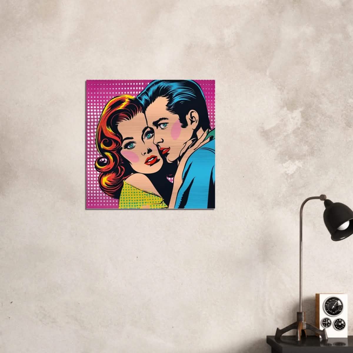 Da Vinci Pop Art Wall Art - Brushed Aluminum Print - 60x60 cm / 24x24″ -