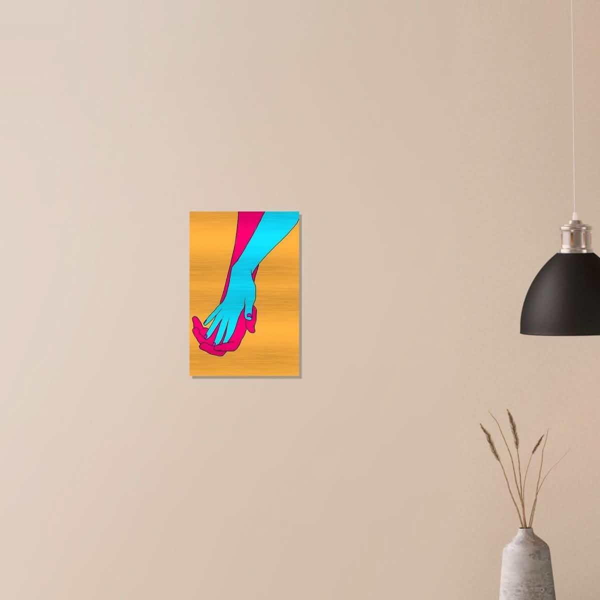 Da Vinci Pop Art Wall Art - Brushed Aluminum Print - 30x45 cm / 12x18″ -