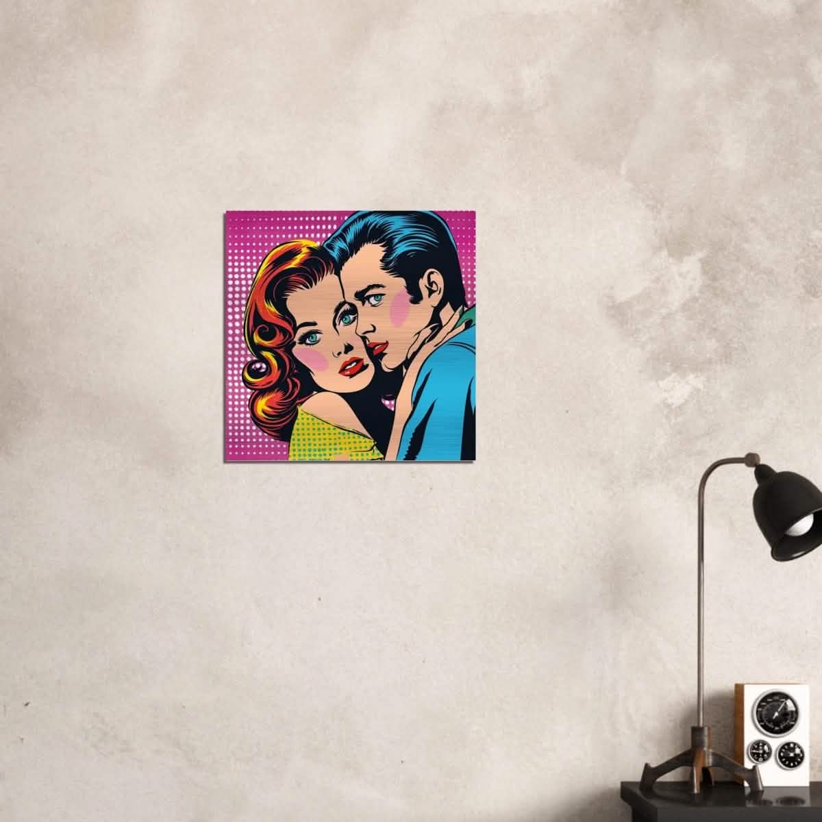 Da Vinci Pop Art Wall Art - Brushed Aluminum Print - 50x50 cm / 20x20″ -