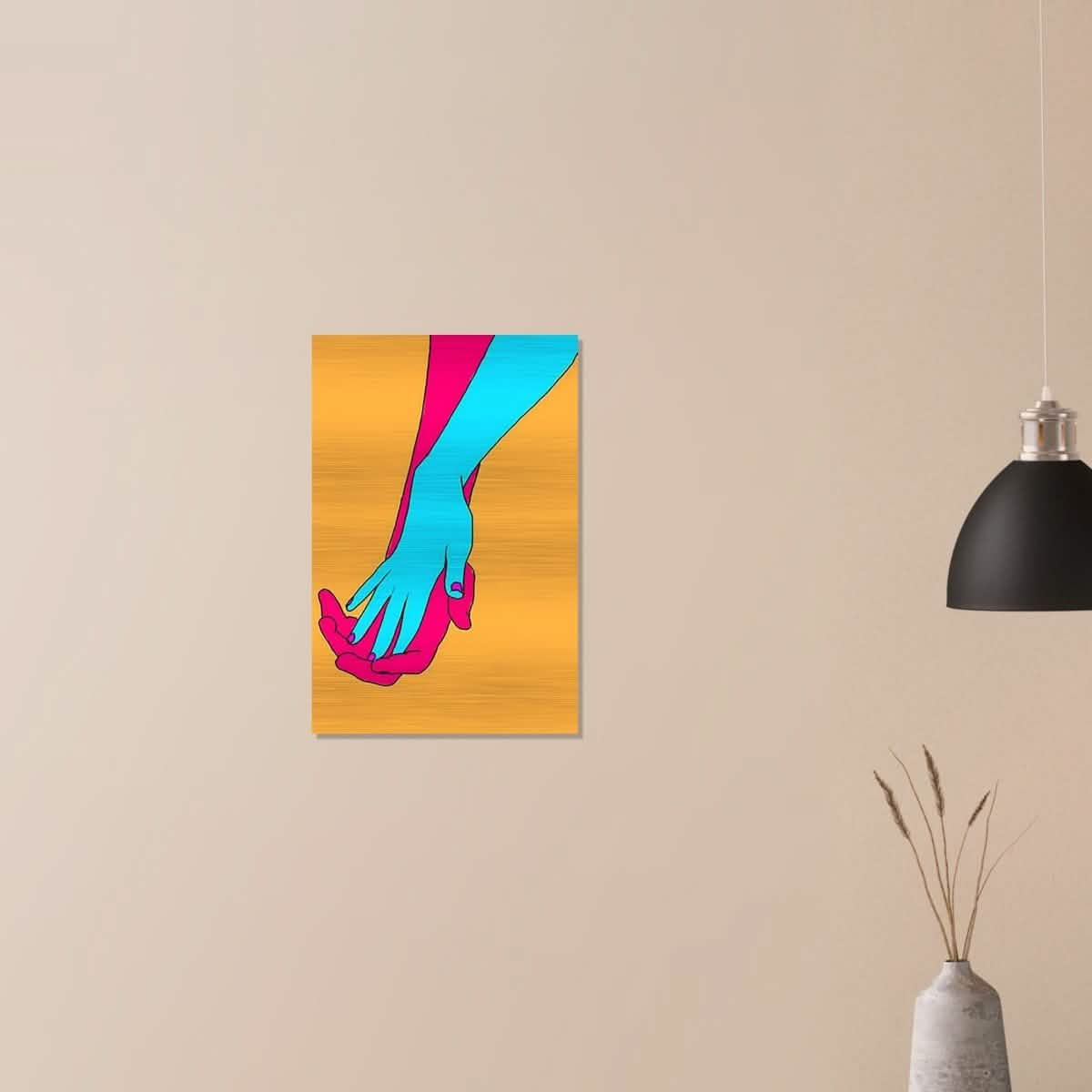 Da Vinci Pop Art Wall Art - Brushed Aluminum Print - 40x60 cm / 16x24″ -