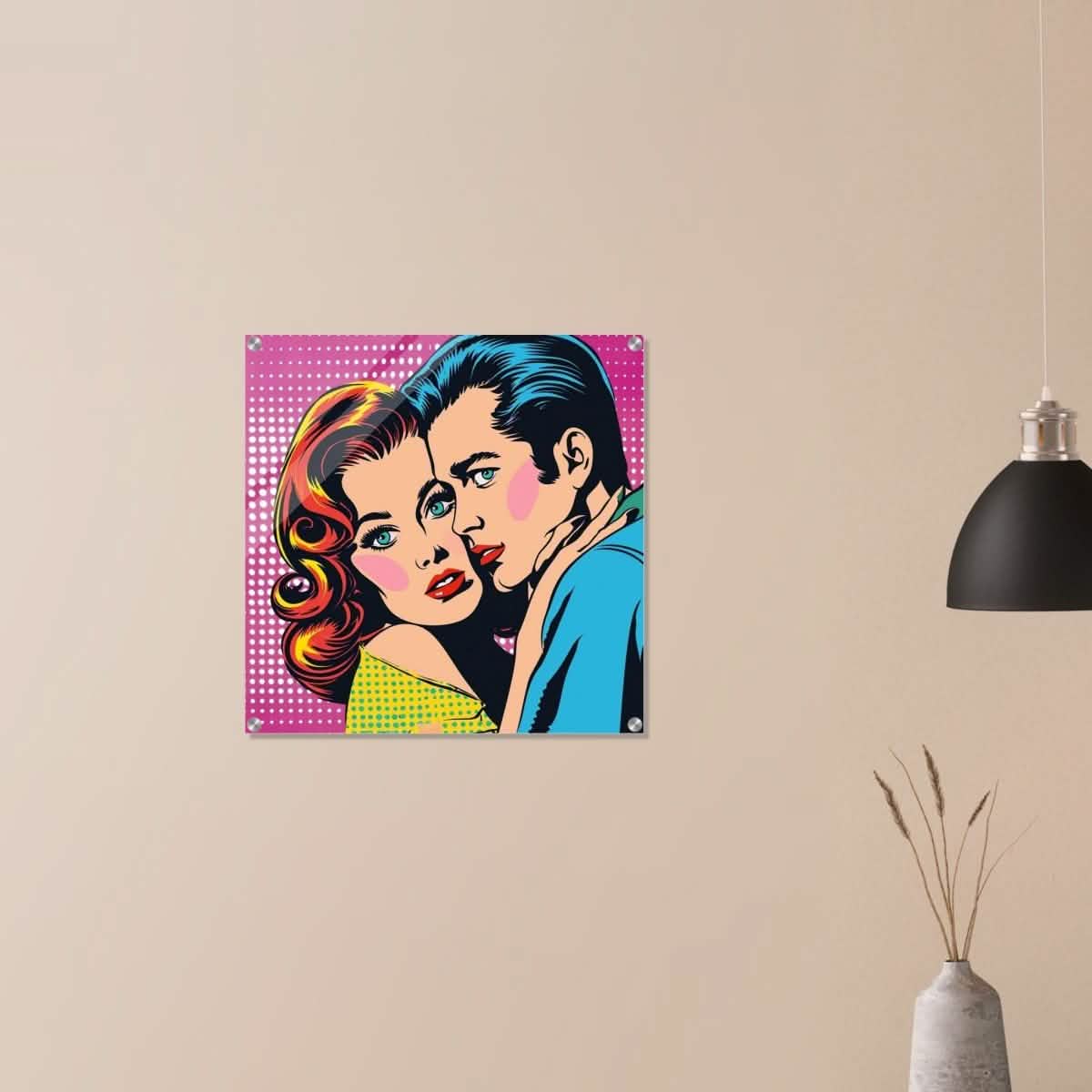 Da Vinci Pop Art Wall Art - Acrylic Print - 60x60 cm / 24x24″ -