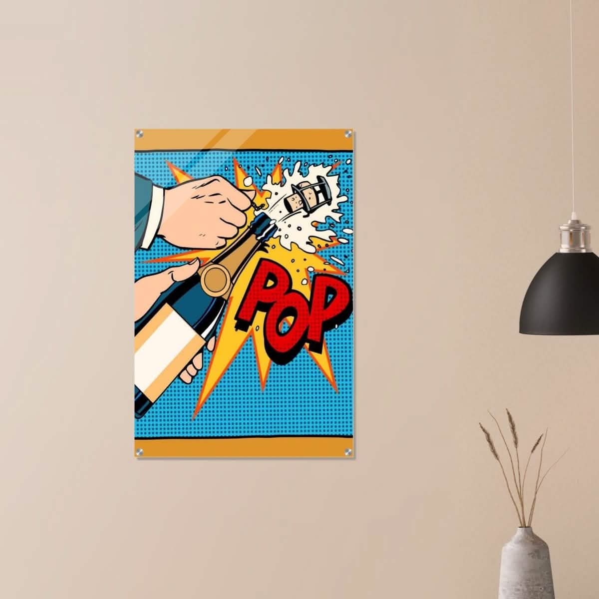 Da Vinci Pop Art Wall Art - Acrylic Print - 60x90 cm / 24x36″ -