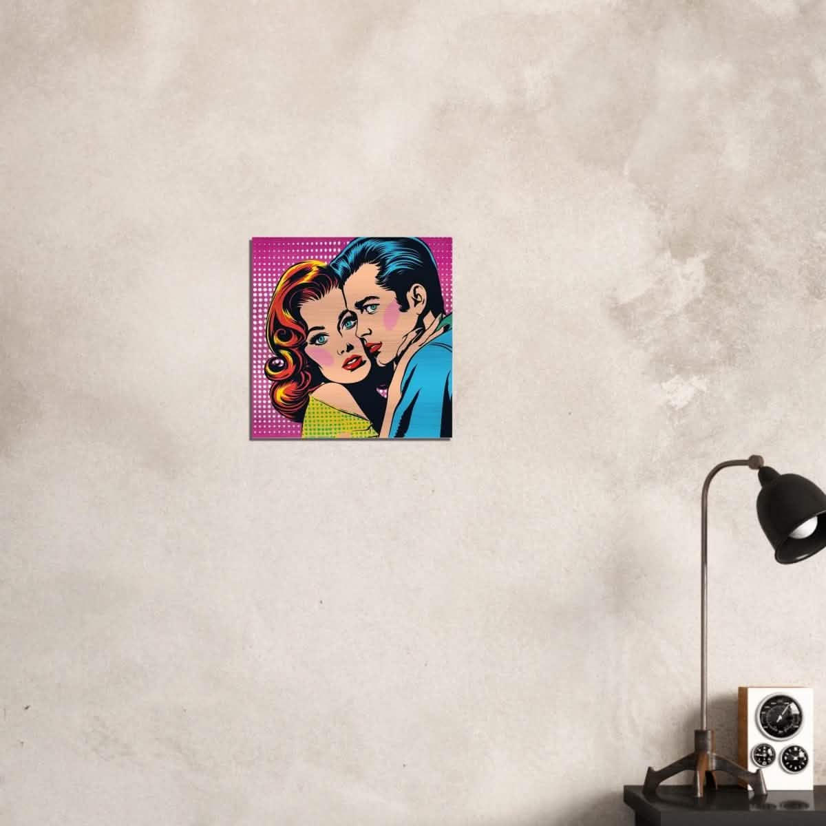 Da Vinci Pop Art Wall Art - Brushed Aluminum Print - 40x40 cm / 16x16″ -