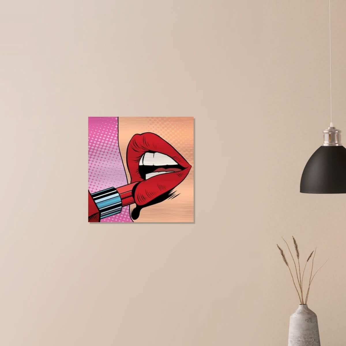 Da Vinci Pop Art Wall Art - Brushed Aluminum Print - 50x50 cm / 20x20″ -