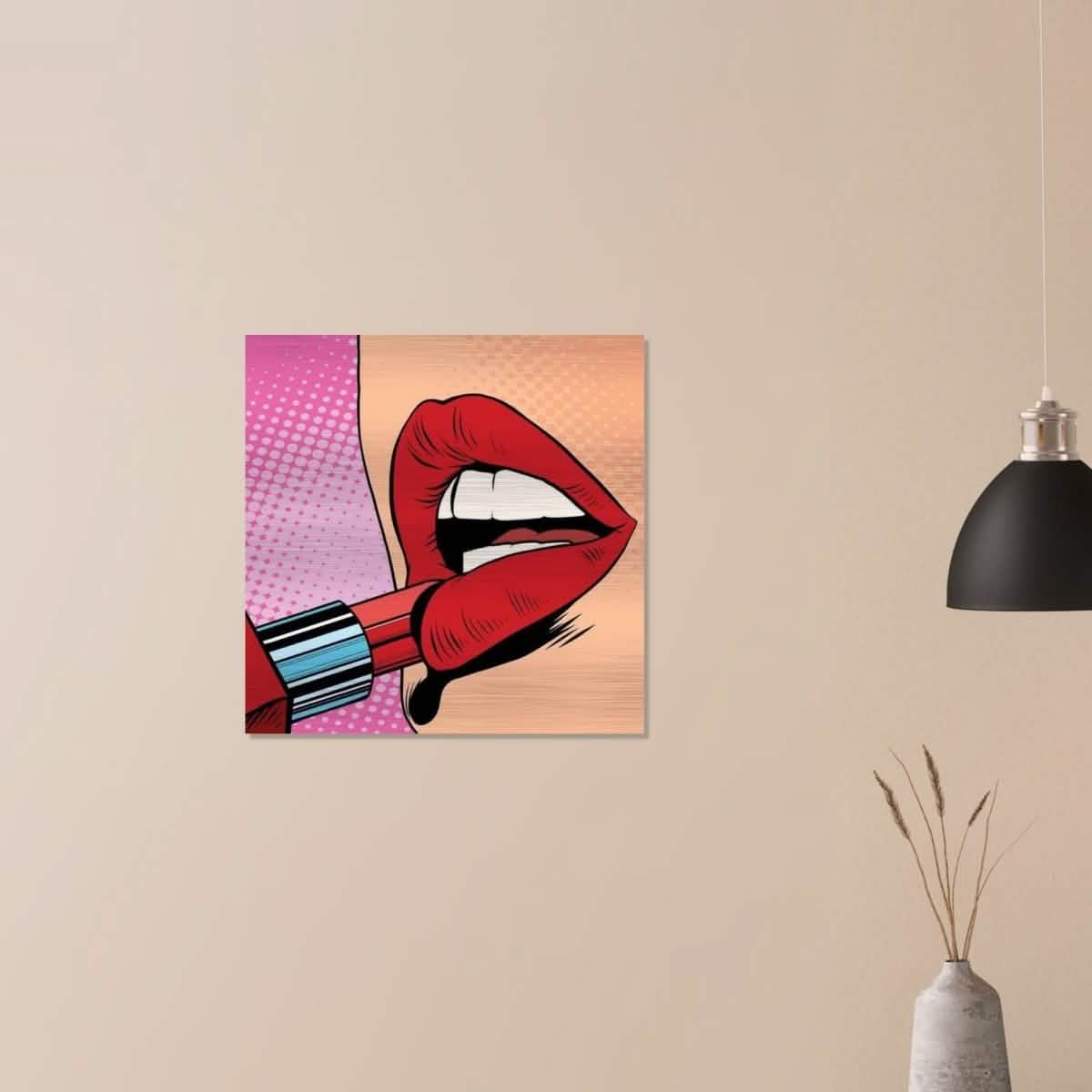 Da Vinci Pop Art Wall Art - Brushed Aluminum Print - 60x60 cm / 24x24″ -