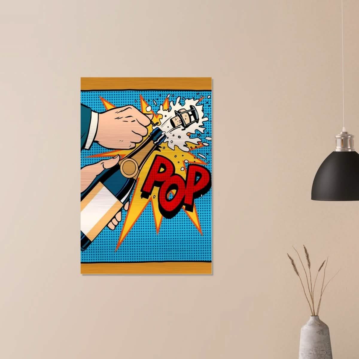 Da Vinci Pop Art Wall Art - Brushed Aluminum Print - 60x90 cm / 24x36″ -