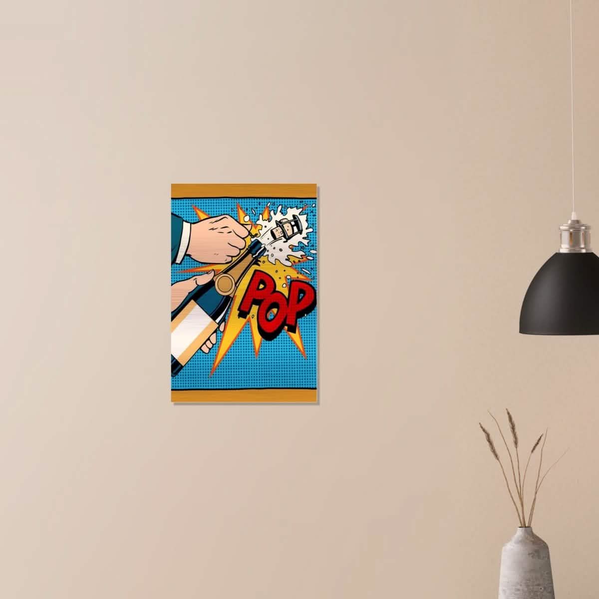 Da Vinci Pop Art Wall Art - Brushed Aluminum Print - 40x60 cm / 16x24″ -