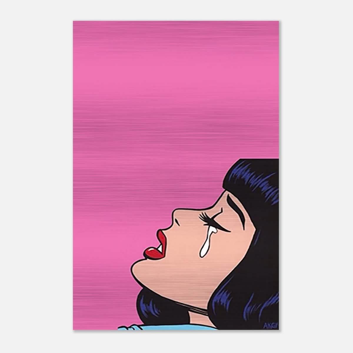 Da Vinci Pop Art Wall Art - Brushed Aluminum Print - 40x60 cm / 16x24″ -