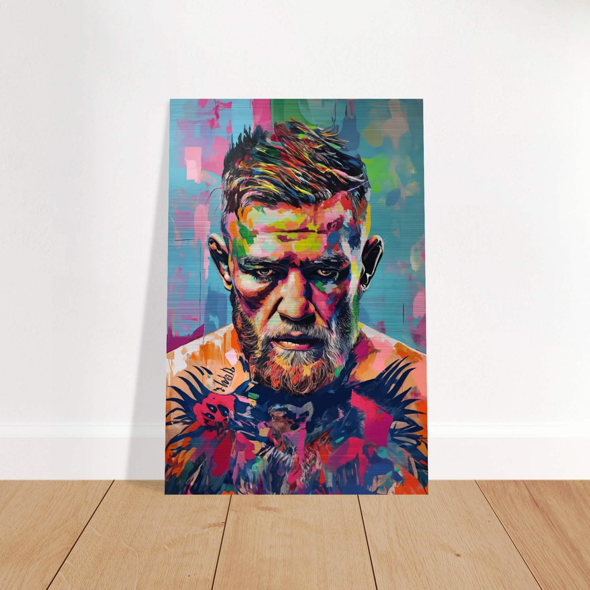 Da Vinci Pop Art Wall Art - Brushed Aluminum Print - 30x45 cm / 12x18″ -