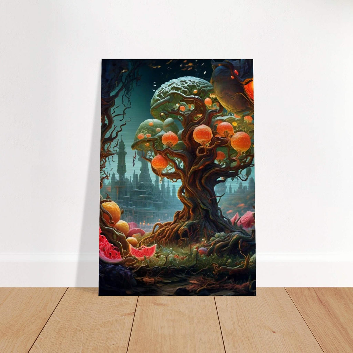 Da Vinci Surrealism Art - Brushed Aluminum Print - 40x60 cm / 16x24″ -