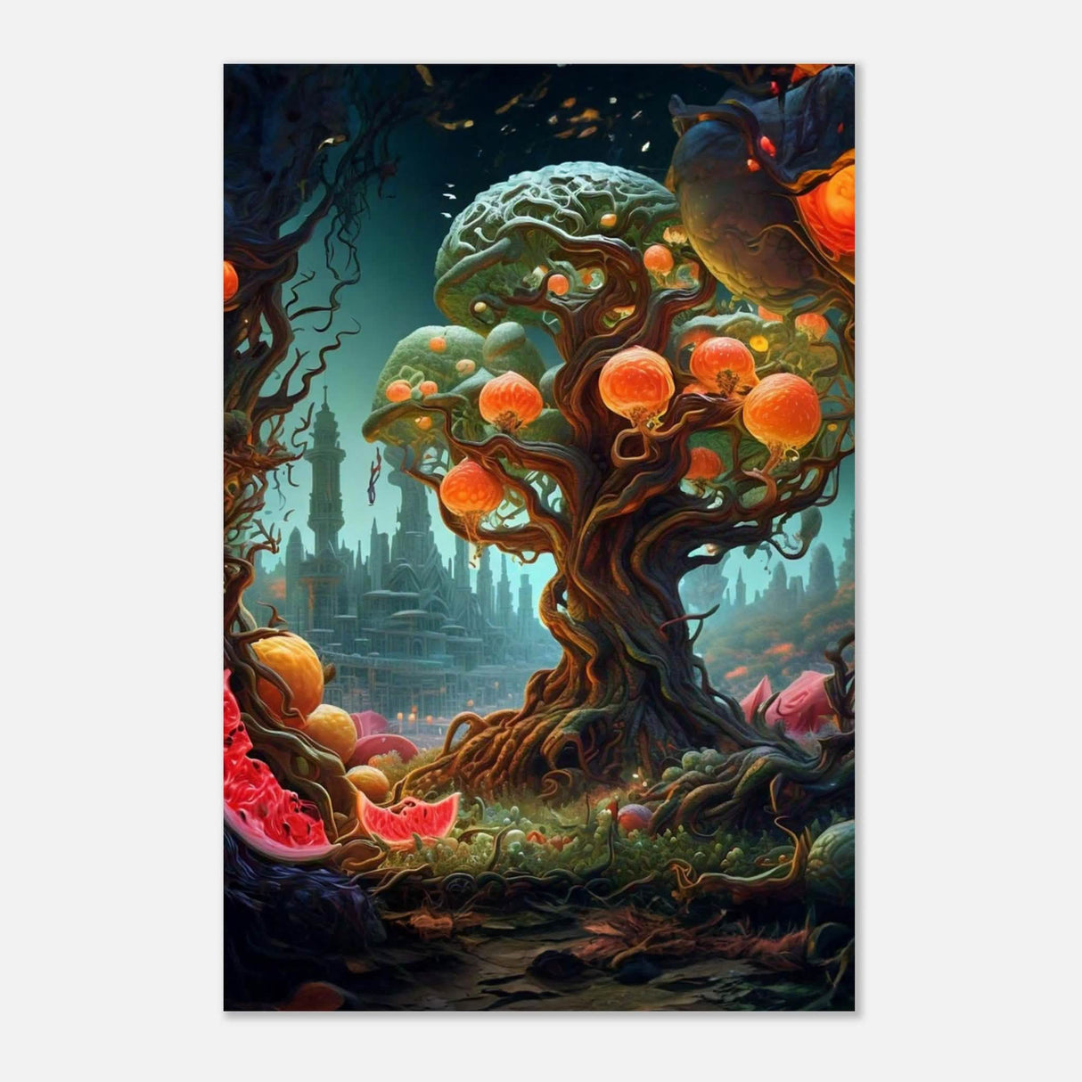 Da Vinci Surrealism Art - Aluminum Print - 60x90 cm / 24x36″ -