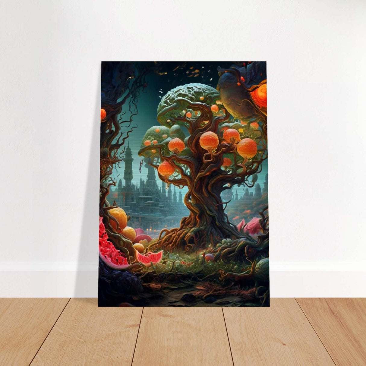 Da Vinci Surrealism Art - Brushed Aluminum Print - 70x100 cm / 28x40″ -