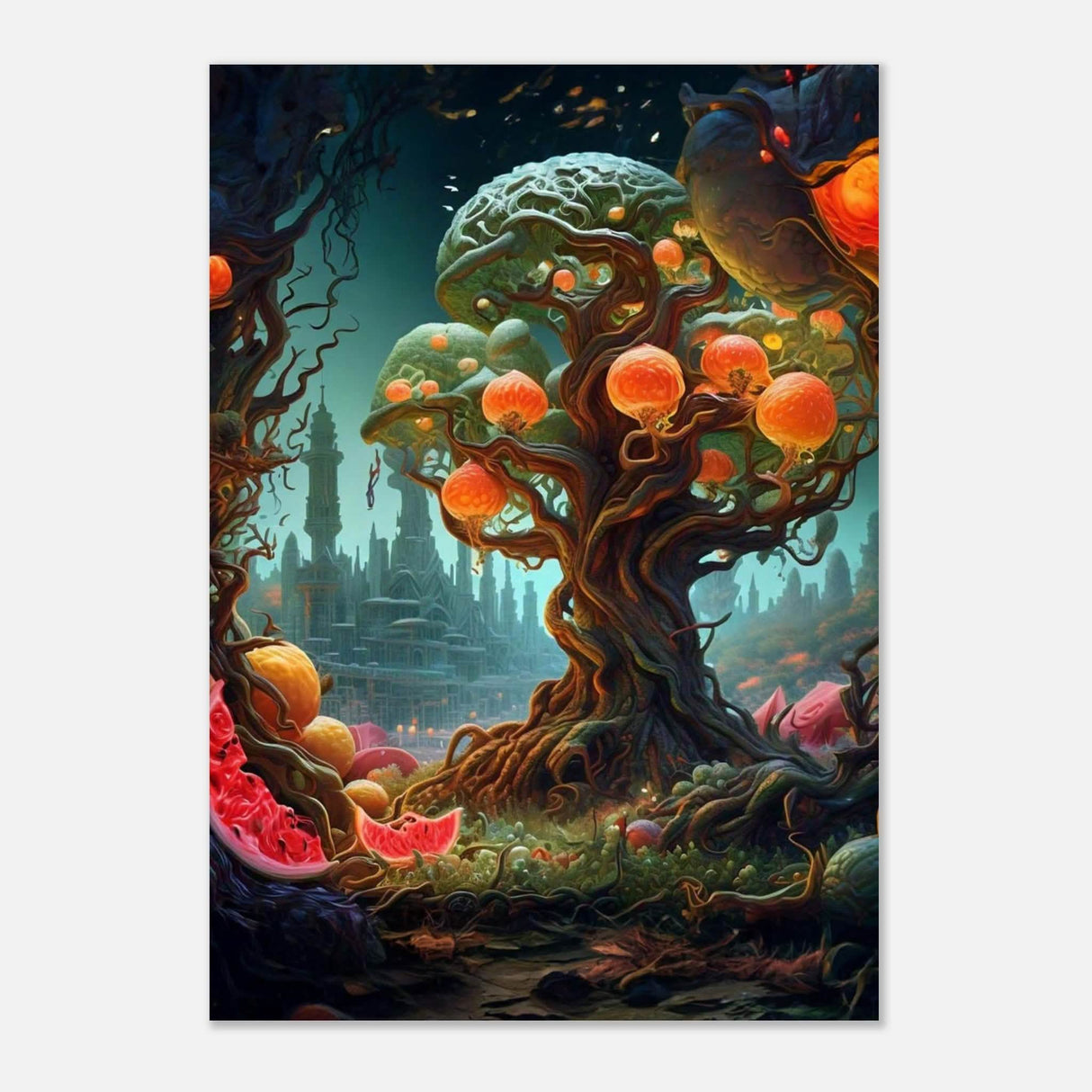 Da Vinci Surrealism Art - Aluminum Print - 70x100 cm / 28x40″ -