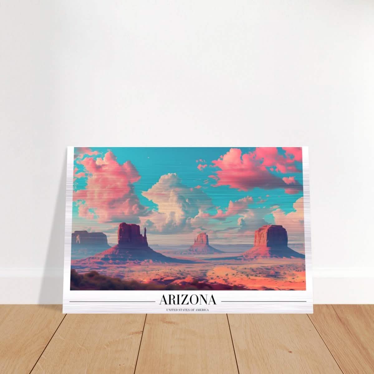 Da Vinci Travel Collection wall art print | Arizona USA | The Sonoran Desert - Brushed Aluminum Print - 40x60 cm / 16x24″ -
