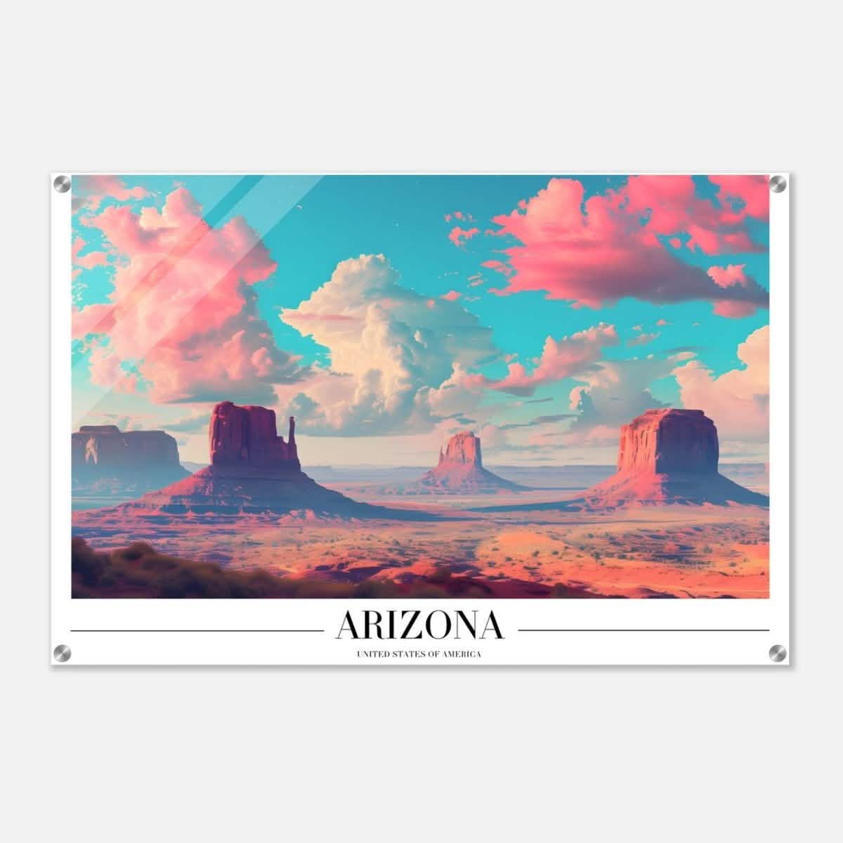 Da Vinci Travel Collection wall art print | Arizona USA | The Sonoran Desert - Acrylic Print - 60x90 cm / 24x36″ -