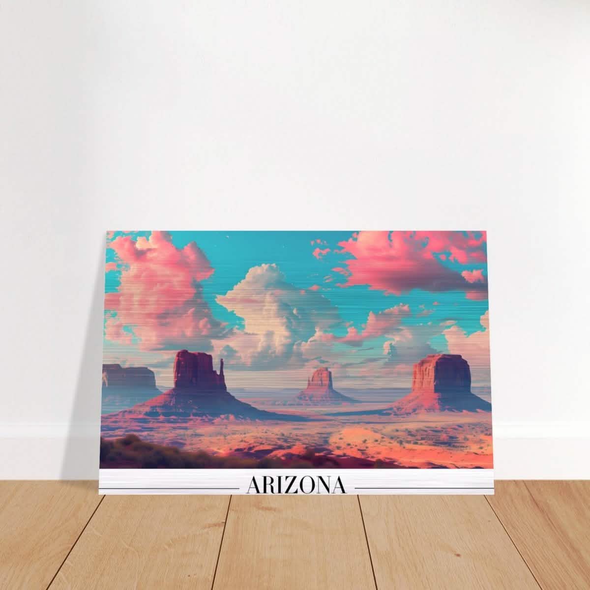 Da Vinci Travel Collection wall art print | Arizona USA | The Sonoran Desert - Brushed Aluminum Print - 30x45 cm / 12x18″ -