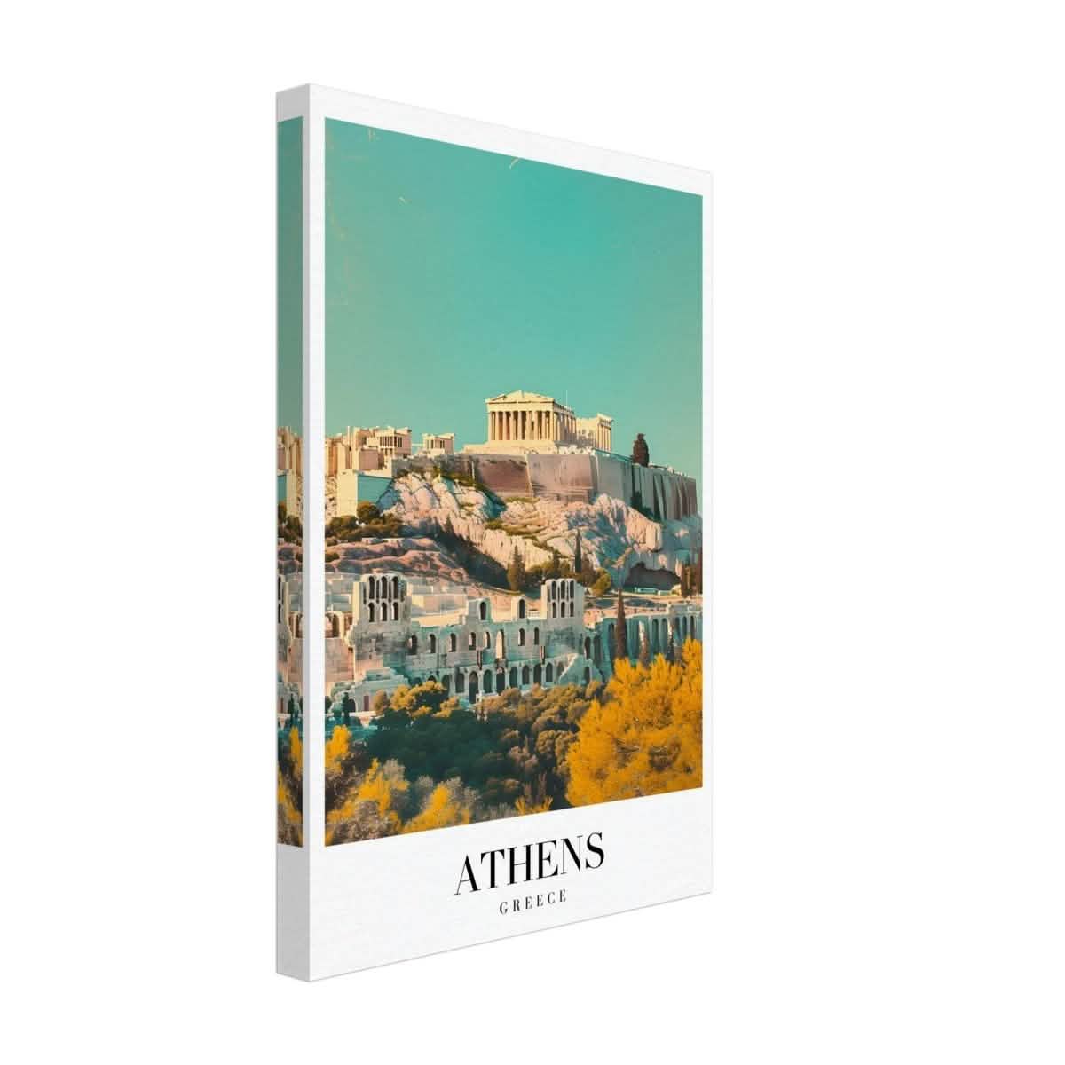 Da Vinci Travel Collection wall art print | Athens Greece - Canvas - 30x45 cm / 12x18″ - Thick