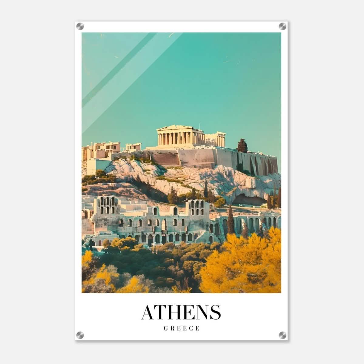 Da Vinci Travel Collection wall art print | Athens Greece - Acrylic Print - 60x90 cm / 24x36″ -