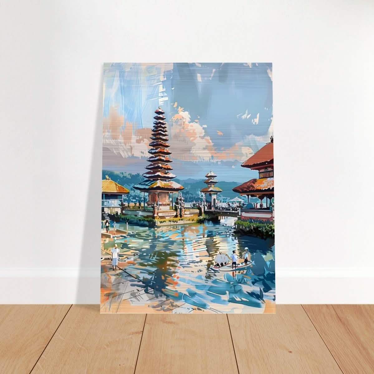 Da Vinci Travel Collection wall art print | Bali Indonesia - Brushed Aluminum Print - 70x100 cm / 28x40″ -