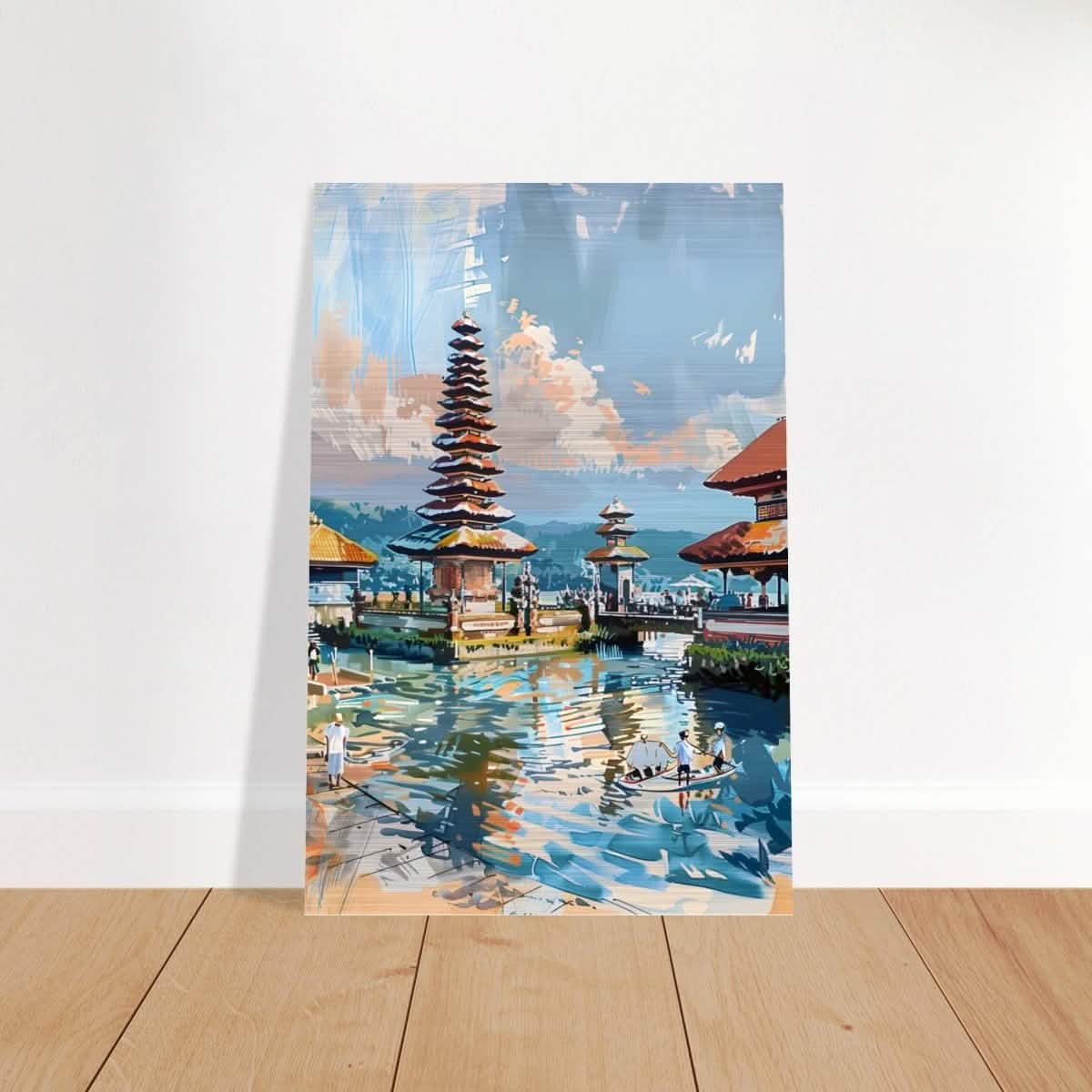 Da Vinci Travel Collection wall art print | Bali Indonesia - Brushed Aluminum Print - 40x60 cm / 16x24″ -