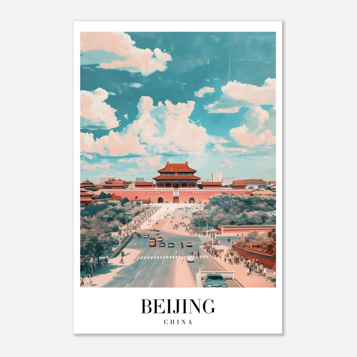 Da Vinci Travel Collection wall art print | Beijing China - Aluminum Print - 40x60 cm / 16x24″ -