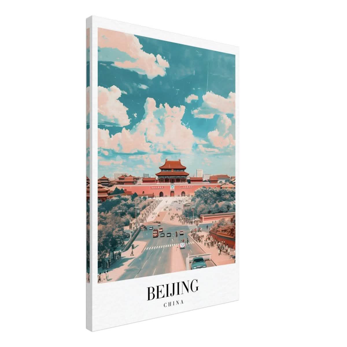 Da Vinci Travel Collection wall art print | Beijing China - Canvas - 50x75 cm / 20x30″ - Slim