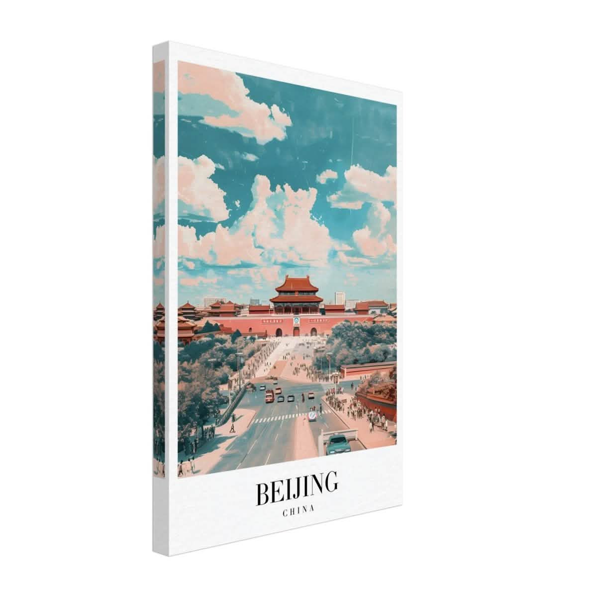 Da Vinci Travel Collection wall art print | Beijing China - Canvas - 30x45 cm / 12x18″ - Slim