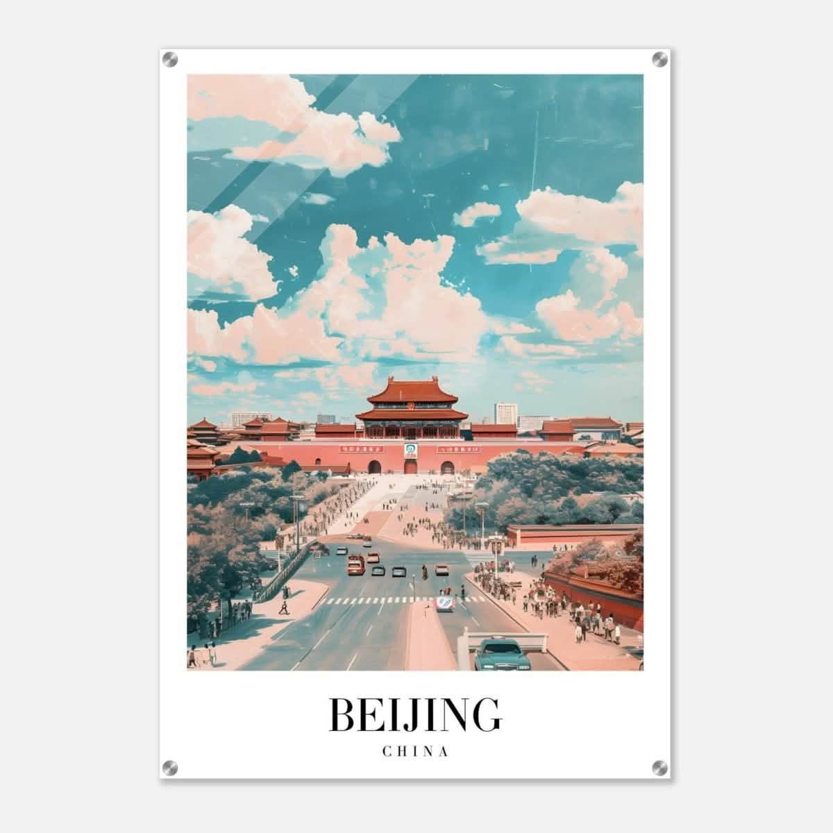 Da Vinci Travel Collection wall art print | Beijing China - Acrylic Print - 70x100 cm / 28x40″ -