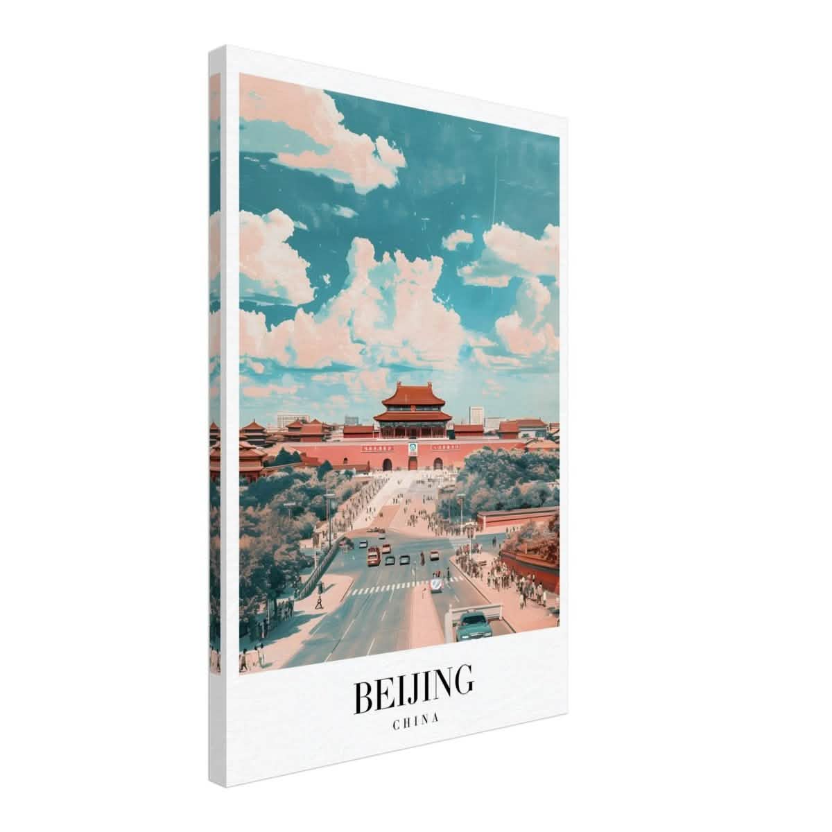Da Vinci Travel Collection wall art print | Beijing China - Canvas - 40x60 cm / 16x24″ - Slim