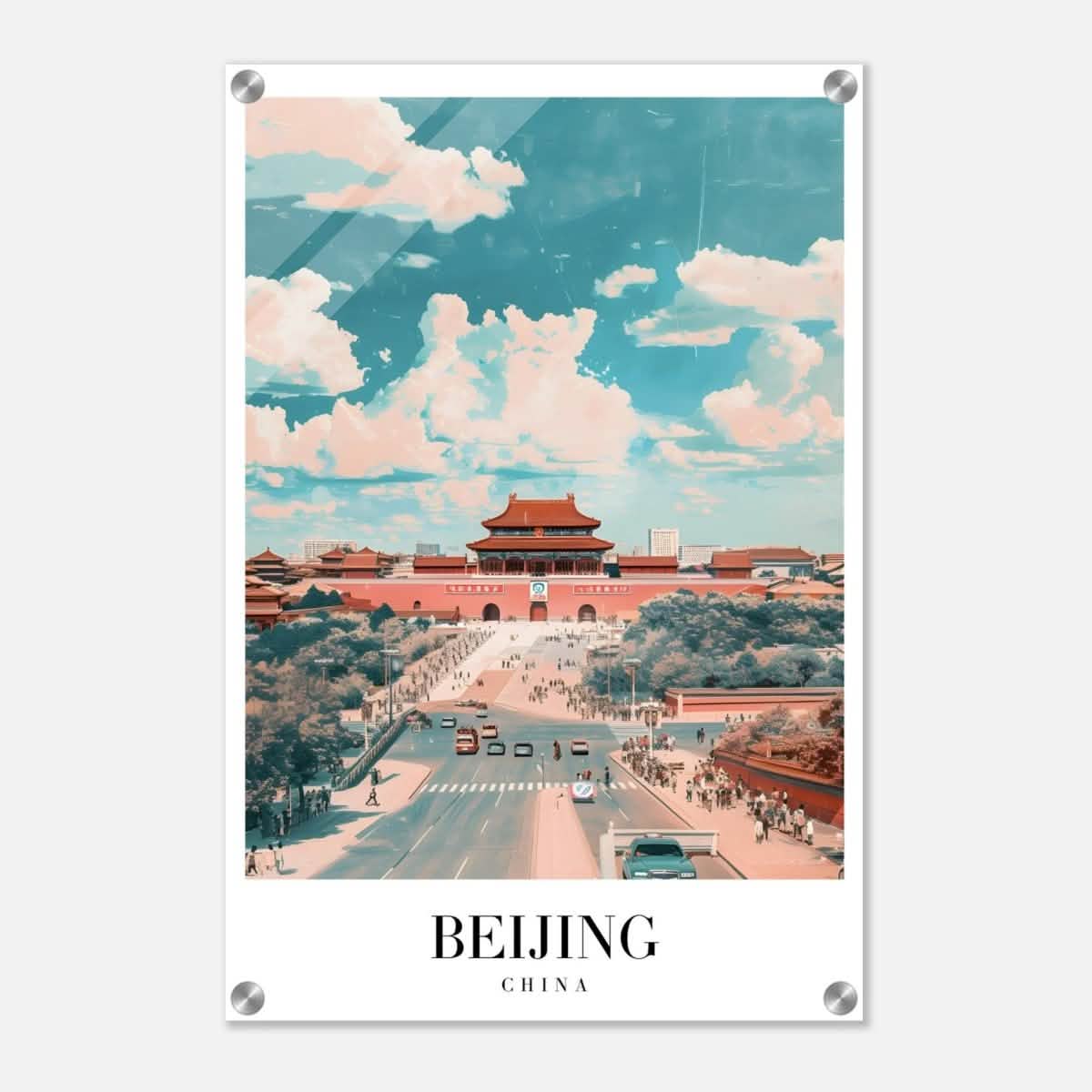 Da Vinci Travel Collection wall art print | Beijing China - Acrylic Print - 40x60 cm / 16x24″ -
