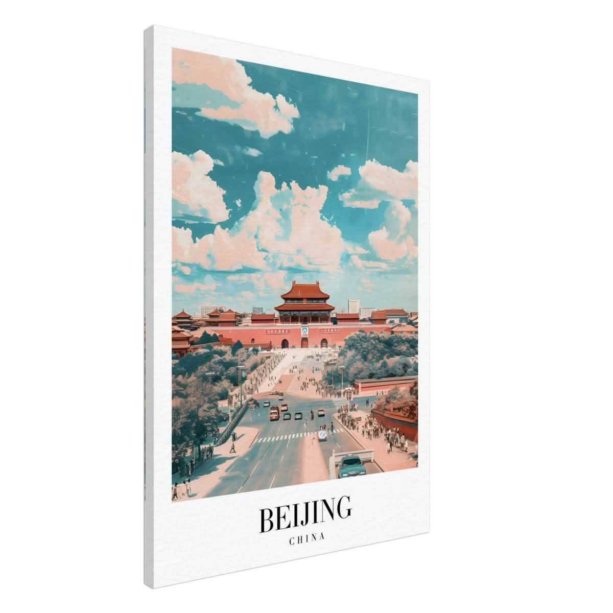 Da Vinci Travel Collection wall art print | Beijing China - Canvas - 70x100 cm / 28x40″ - Thick