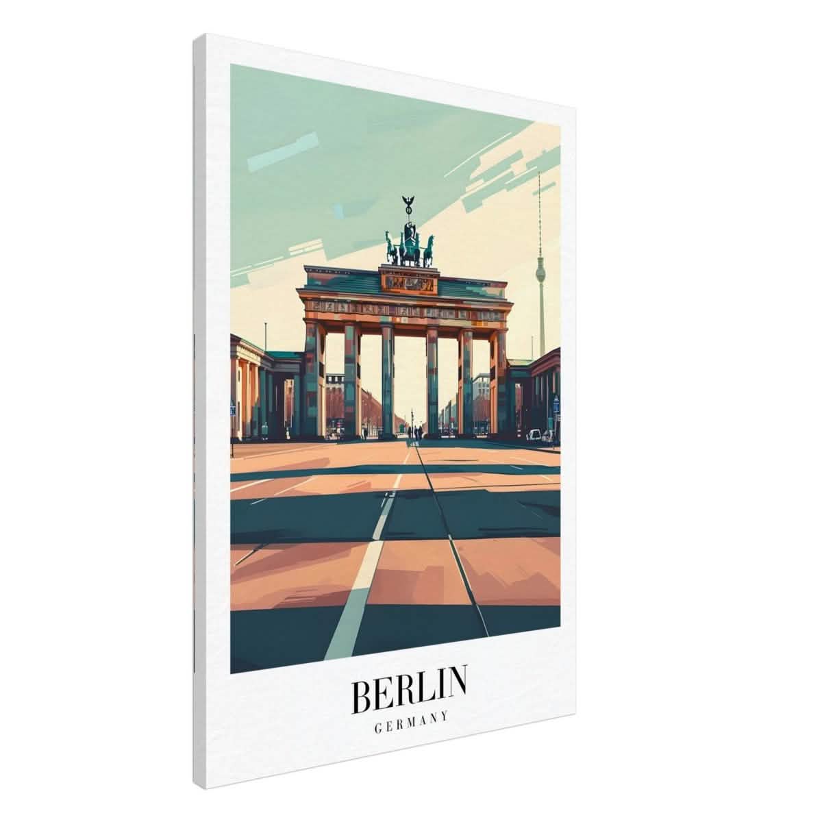 Da Vinci Travel Collection wall art print | Berlin Germany - Canvas - 70x100 cm / 28x40″ - Thick