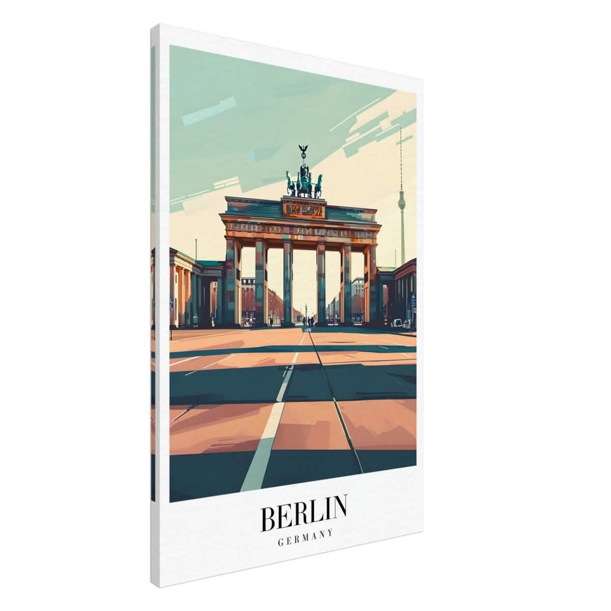 Da Vinci Travel Collection wall art print | Berlin Germany - Canvas - 60x90 cm / 24x36″ - Slim