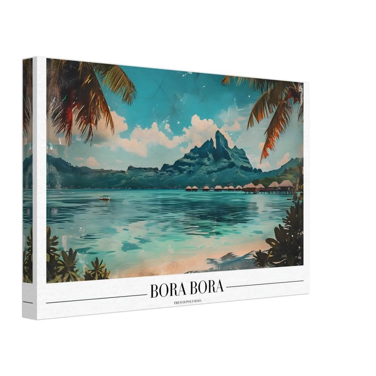 Da Vinci Travel Collection wall art print | Bora Bora French Polynesia - Canvas - 30x45 cm / 12x18″ - Thick