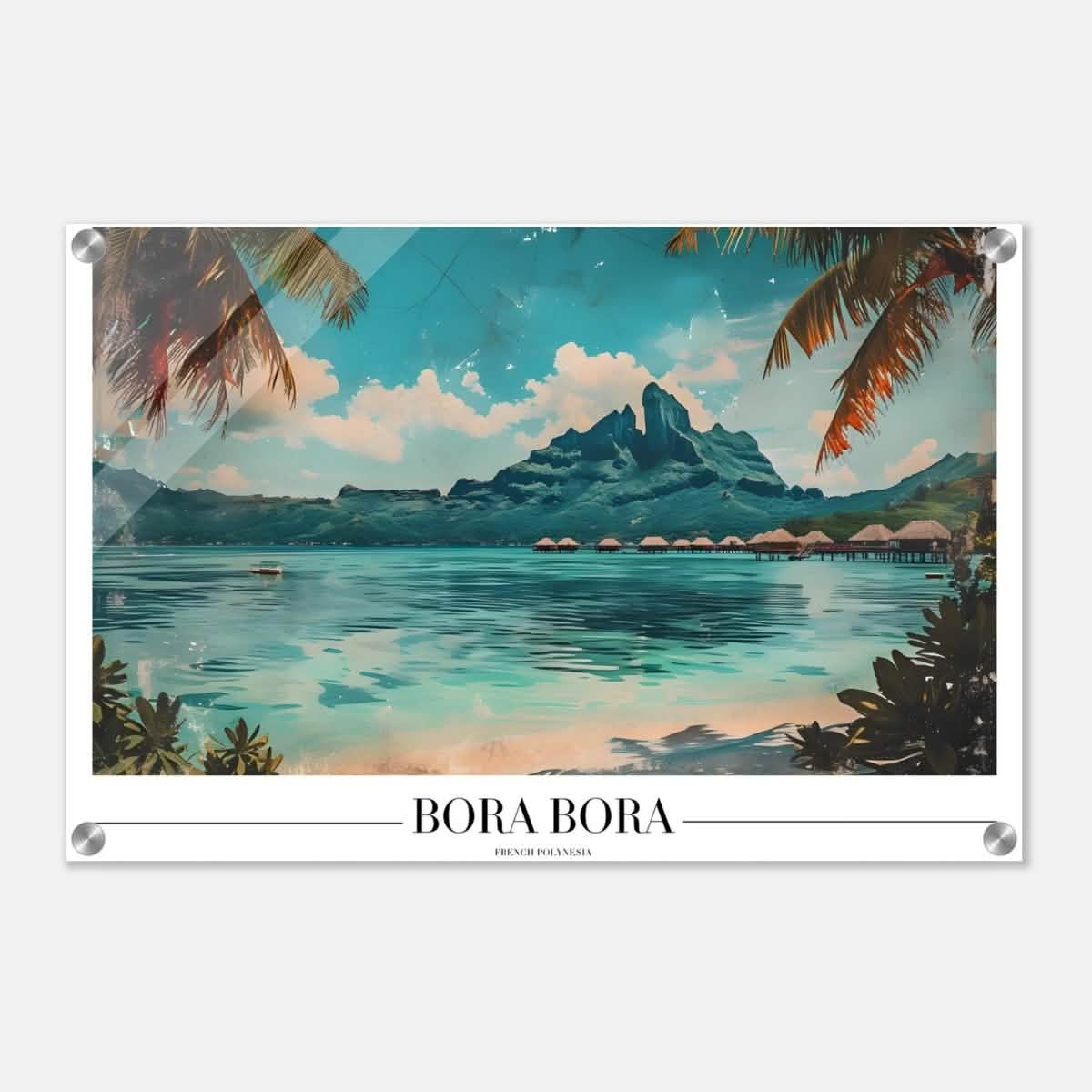 Da Vinci Travel Collection wall art print | Bora Bora French Polynesia - Acrylic Print - 40x60 cm / 16x24″ -