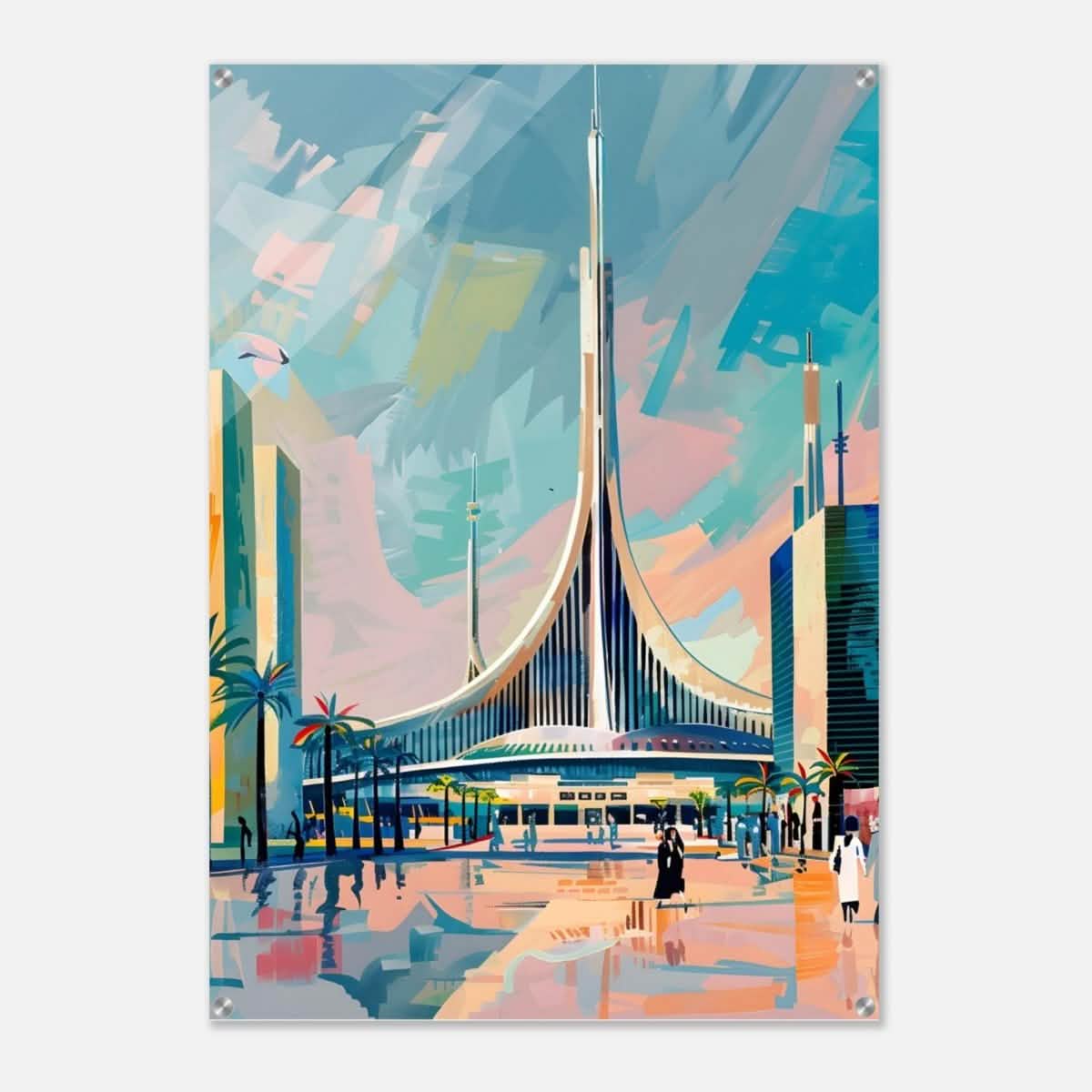 Da Vinci Travel Collection wall art print | Brasilia Brazil - Acrylic Print - 70x100 cm / 28x40″ -