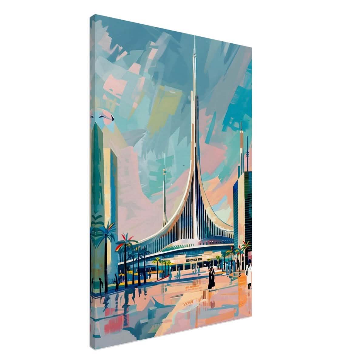 Da Vinci Travel Collection wall art print | Brasilia Brazil - Canvas - 60x90 cm / 24x36″ - Slim