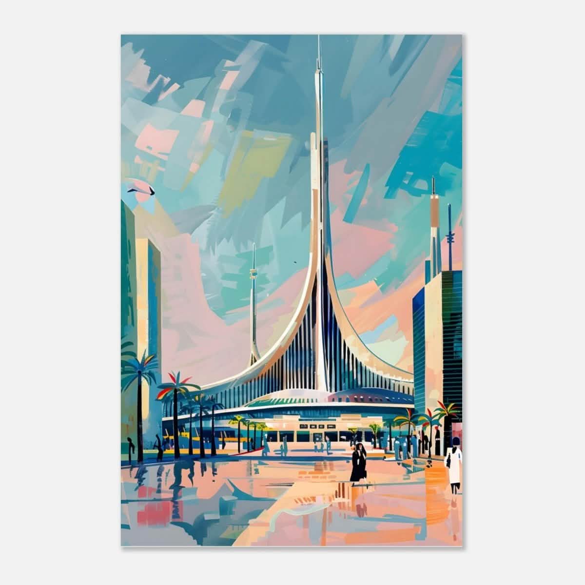 Da Vinci Travel Collection wall art print | Brasilia Brazil - Aluminum Print - 30x45 cm / 12x18″ -