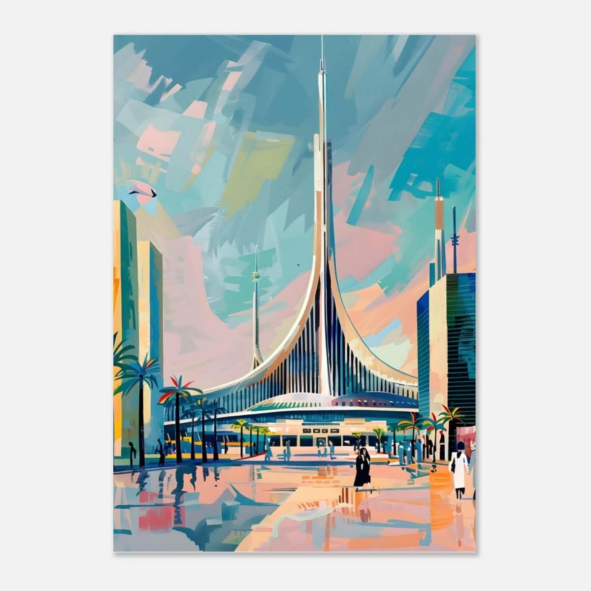 Da Vinci Travel Collection wall art print | Brasilia Brazil - Aluminum Print - 70x100 cm / 28x40″ -