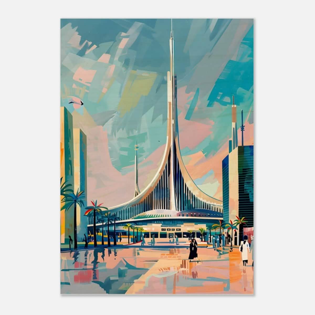 Da Vinci Travel Collection wall art print | Brasilia Brazil - Wood Prints - 70x100 cm / 28x40″ - 10 mm