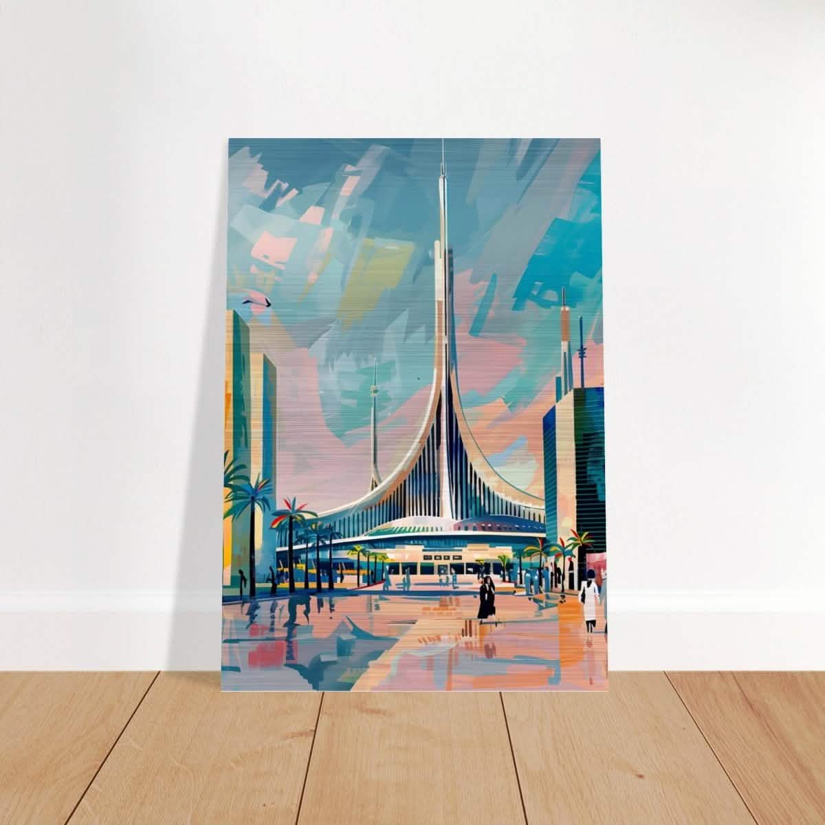 Da Vinci Travel Collection wall art print | Brasilia Brazil - Brushed Aluminum Print - 70x100 cm / 28x40″ -