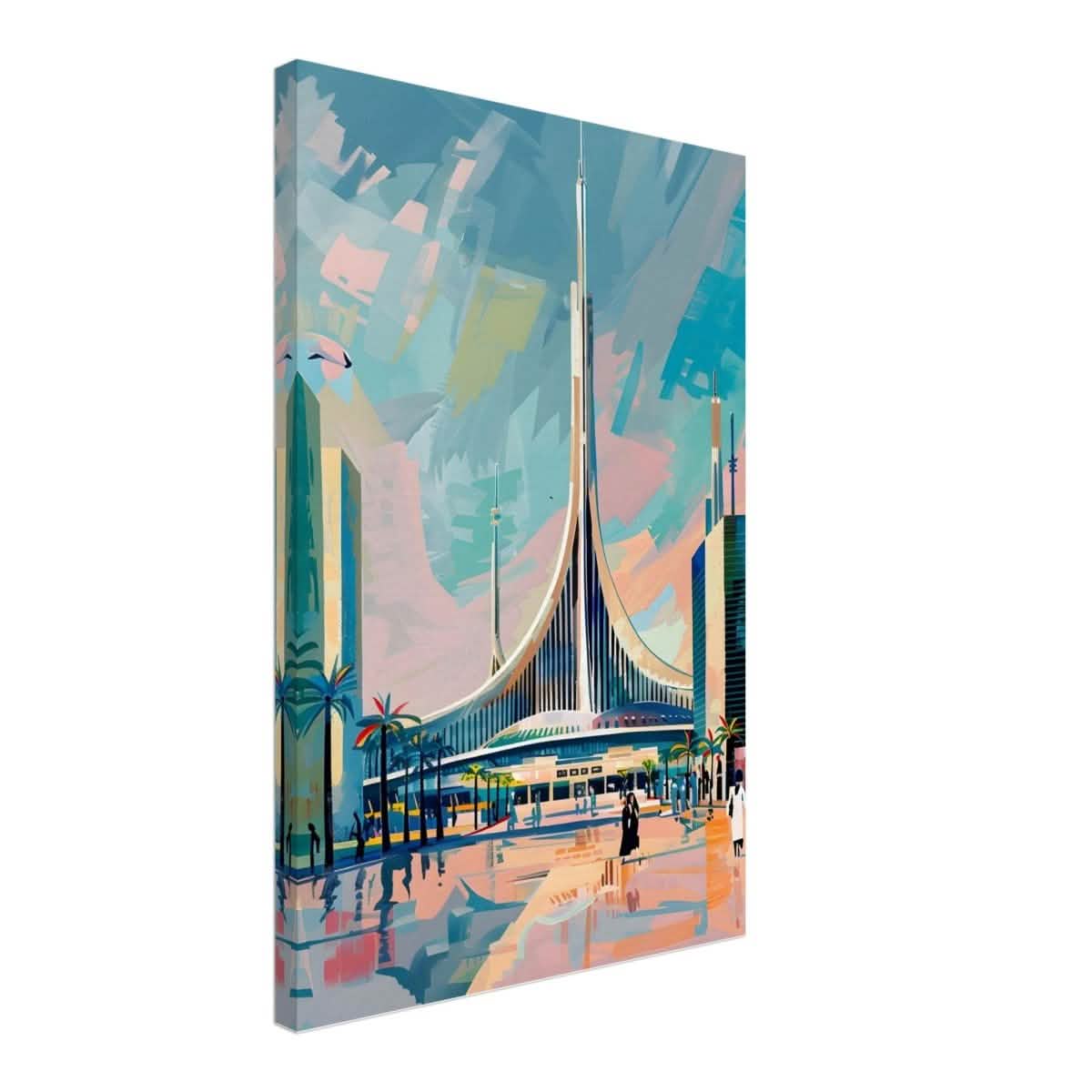 Da Vinci Travel Collection wall art print | Brasilia Brazil - Canvas - 40x60 cm / 16x24″ - Slim