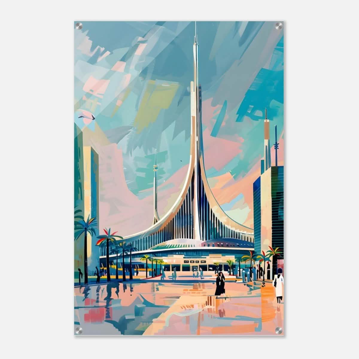 Da Vinci Travel Collection wall art print | Brasilia Brazil - Acrylic Print - 60x90 cm / 24x36″ -