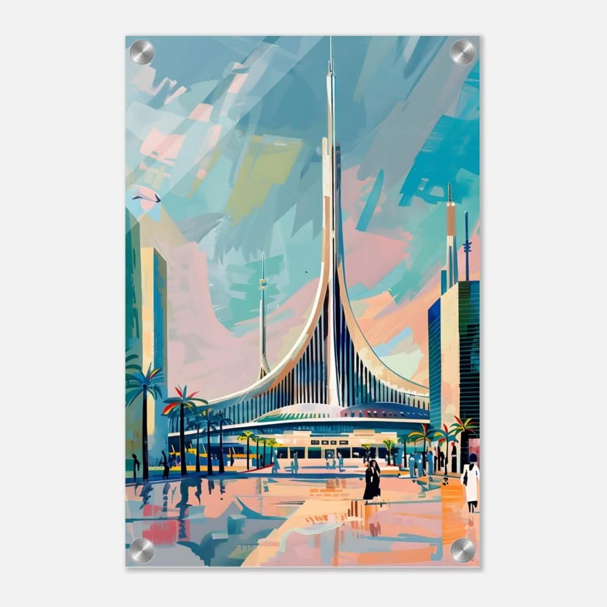 Da Vinci Travel Collection wall art print | Brasilia Brazil - Acrylic Print - 30x45 cm / 12x18″ -