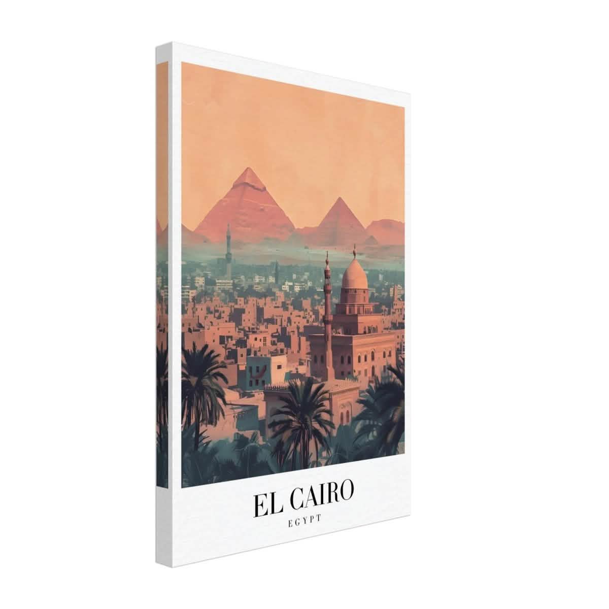Da Vinci Travel Collection wall art print | Cairo Egypt - Canvas - 30x45 cm / 12x18″ - Slim