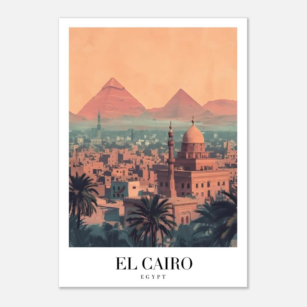 Da Vinci Travel Collection wall art print | Cairo Egypt - Aluminum Print - 70x100 cm / 28x40″ -