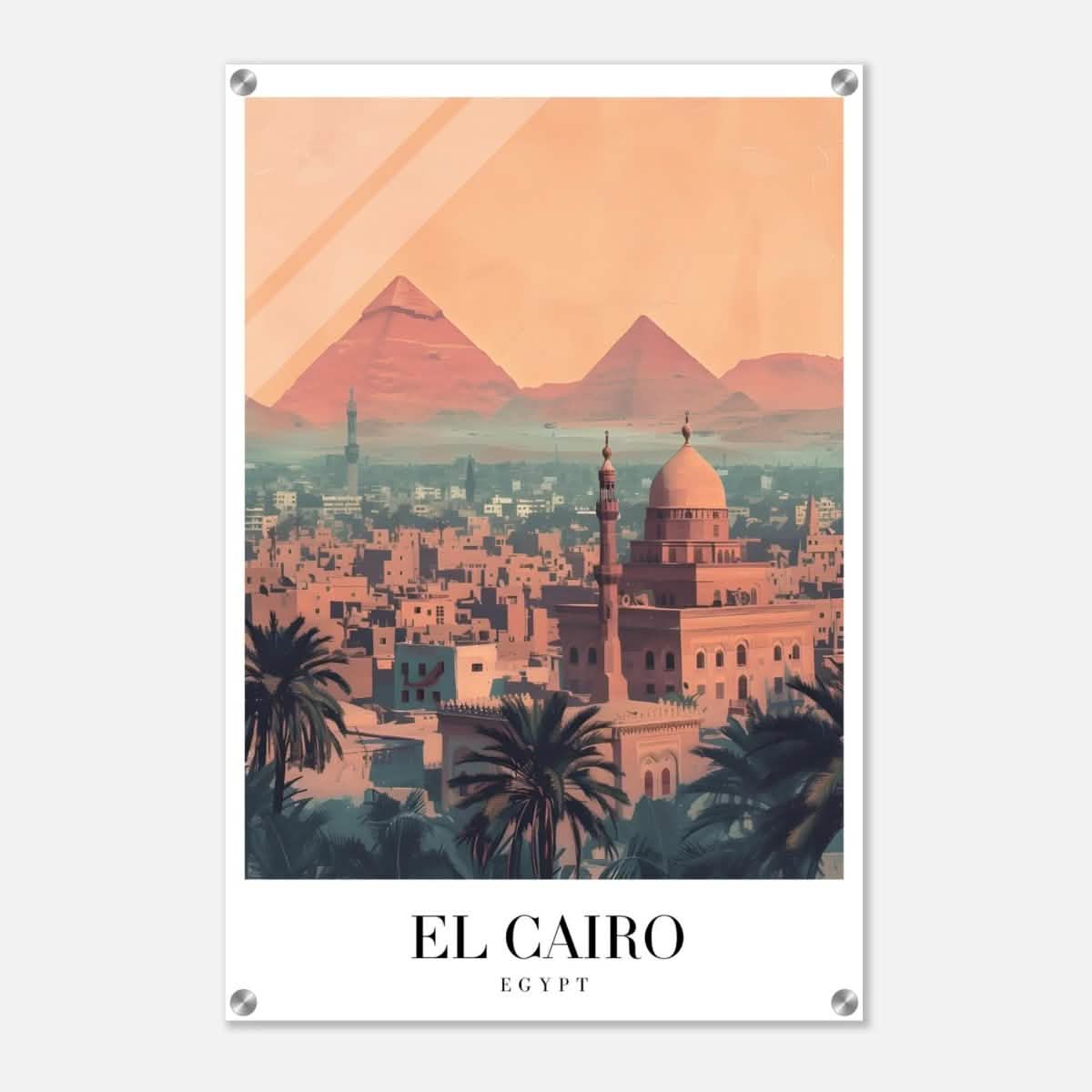 Da Vinci Travel Collection wall art print | Cairo Egypt - Acrylic Print - 50x75 cm / 20x30″ -